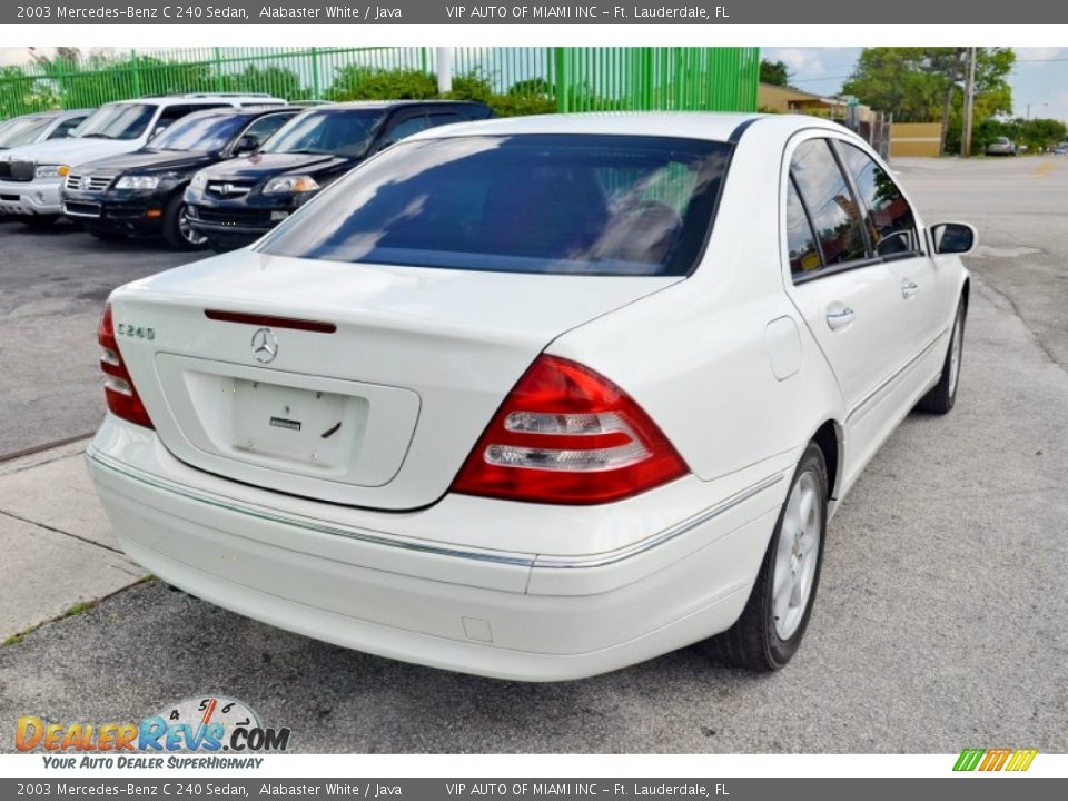 2003 Mercedes-Benz C 240 Sedan Alabaster White / Java Photo #28