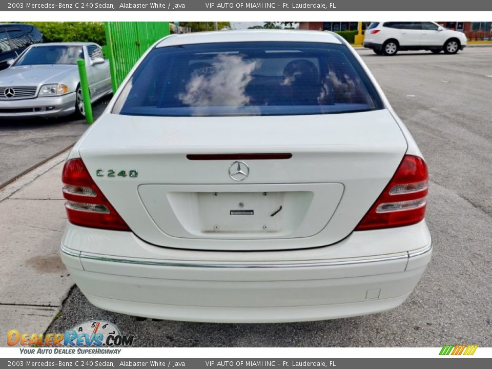 2003 Mercedes-Benz C 240 Sedan Alabaster White / Java Photo #29