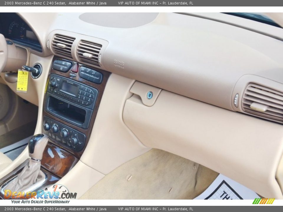 2003 Mercedes-Benz C 240 Sedan Alabaster White / Java Photo #31