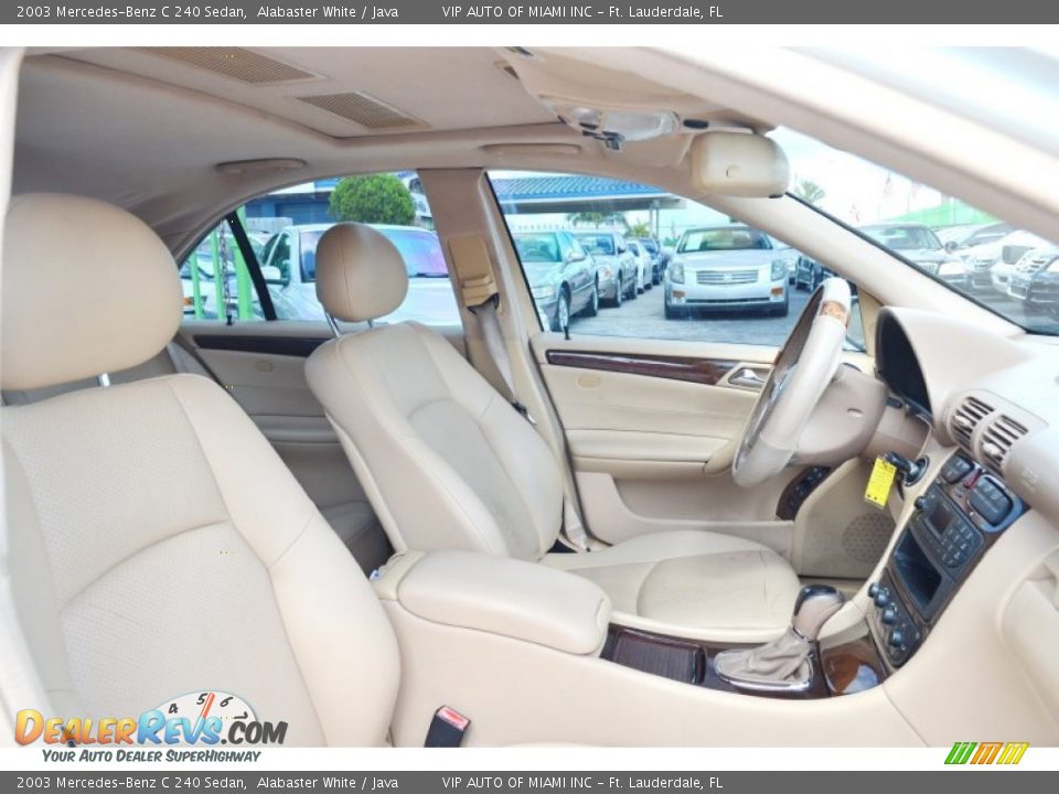 2003 Mercedes-Benz C 240 Sedan Alabaster White / Java Photo #34