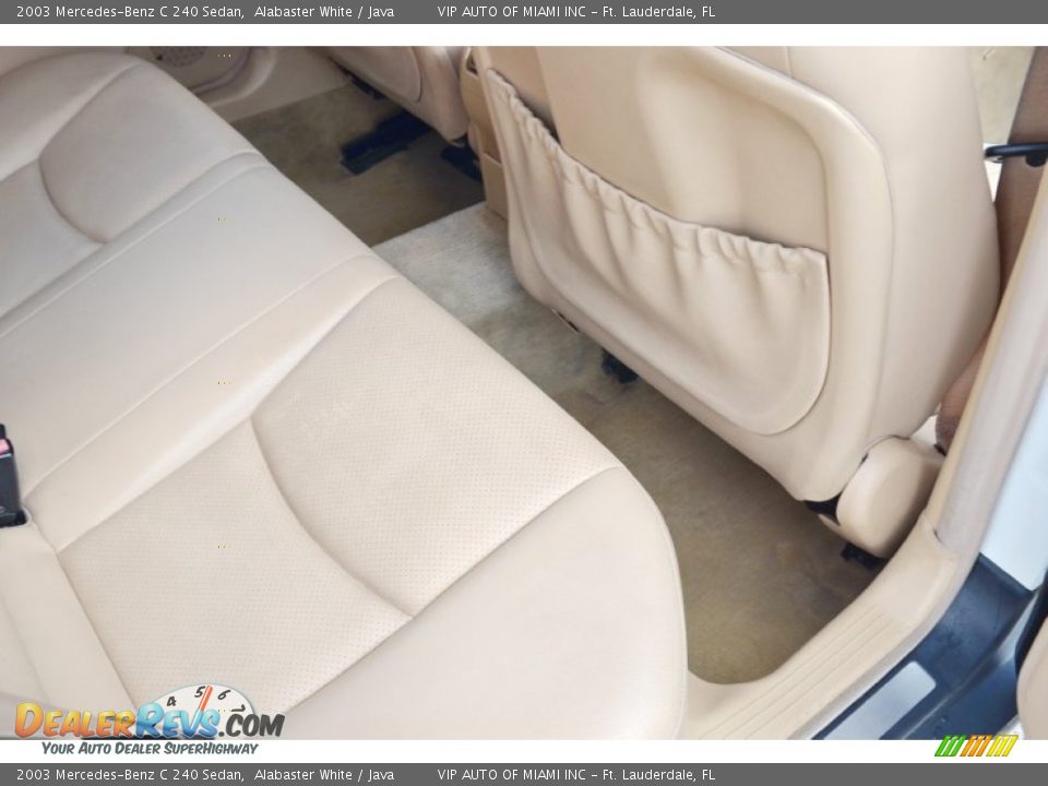 2003 Mercedes-Benz C 240 Sedan Alabaster White / Java Photo #36