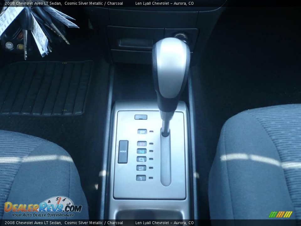 2008 Chevrolet Aveo LT Sedan Cosmic Silver Metallic / Charcoal Photo #18
