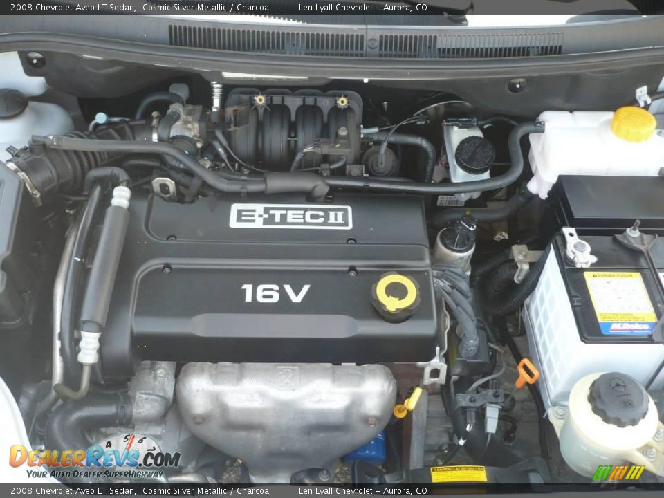 2008 Chevrolet Aveo LT Sedan Cosmic Silver Metallic / Charcoal Photo #19