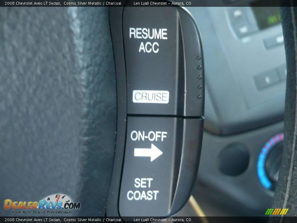 2008 Chevrolet Aveo LT Sedan Cosmic Silver Metallic / Charcoal Photo #20