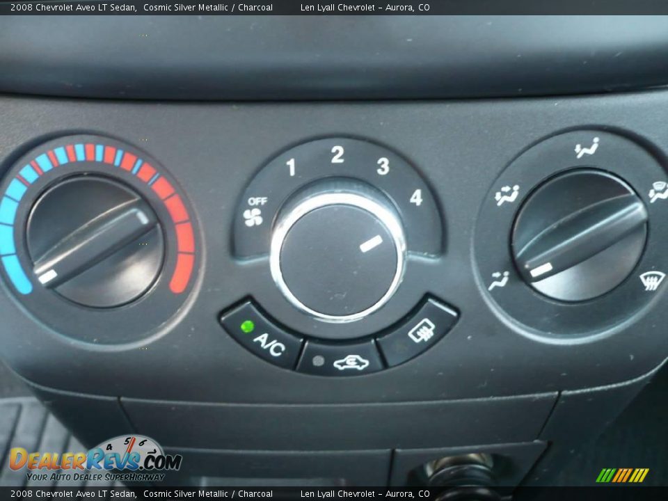 2008 Chevrolet Aveo LT Sedan Cosmic Silver Metallic / Charcoal Photo #22