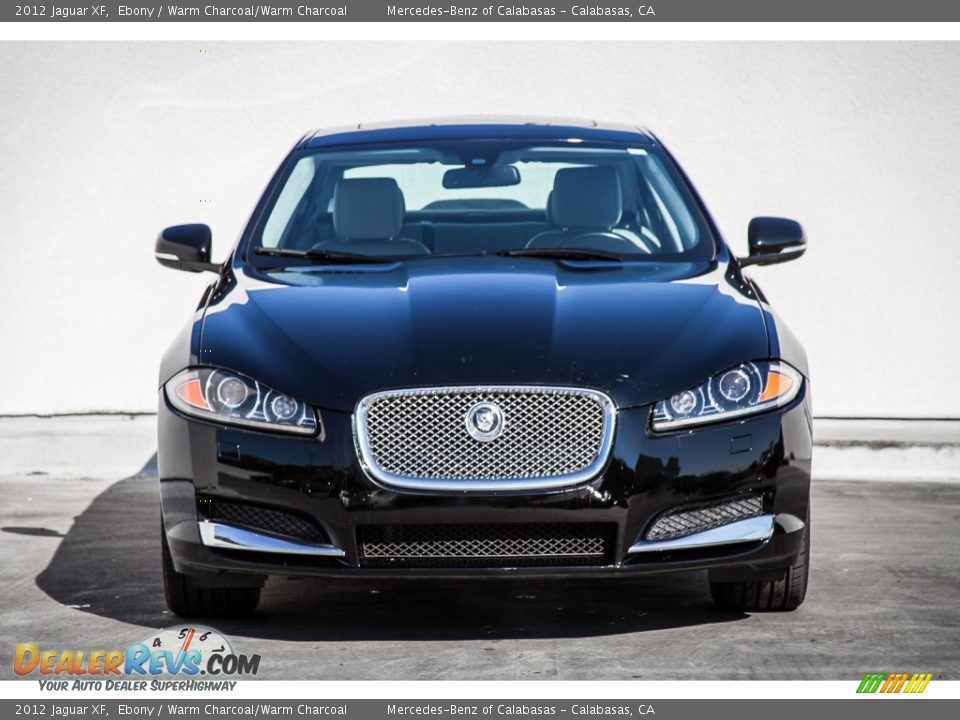 2012 Jaguar XF Ebony / Warm Charcoal/Warm Charcoal Photo #2