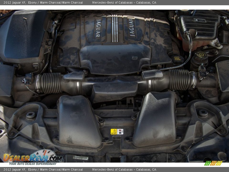 2012 Jaguar XF Ebony / Warm Charcoal/Warm Charcoal Photo #9