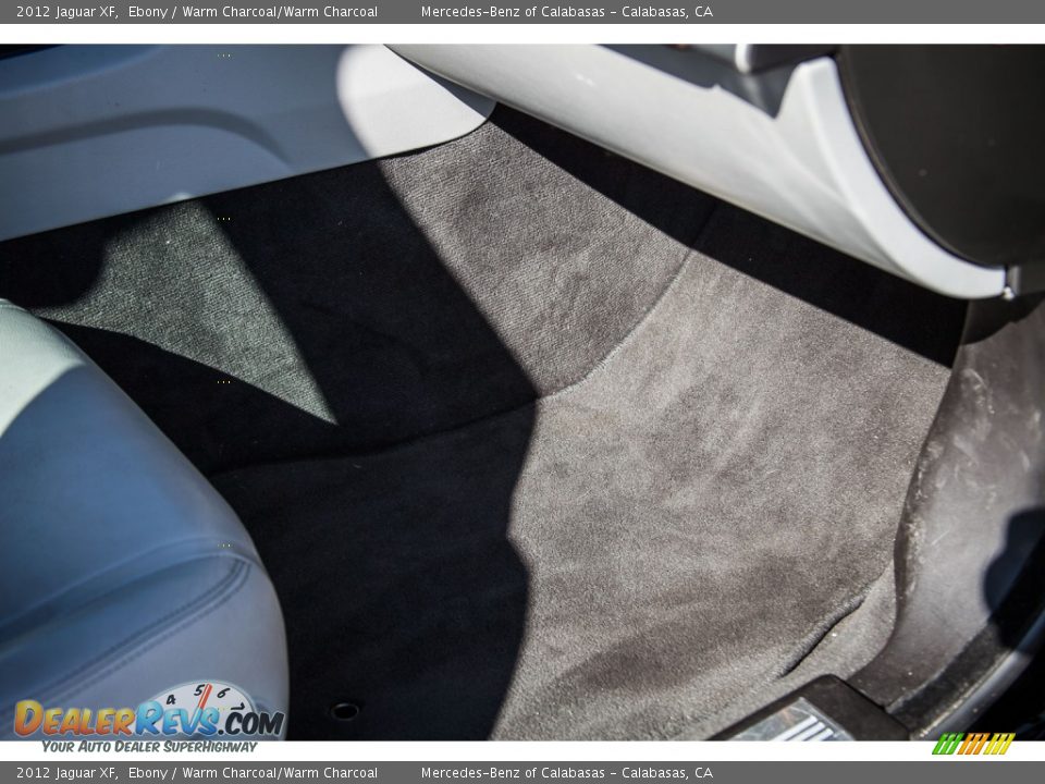 2012 Jaguar XF Ebony / Warm Charcoal/Warm Charcoal Photo #17