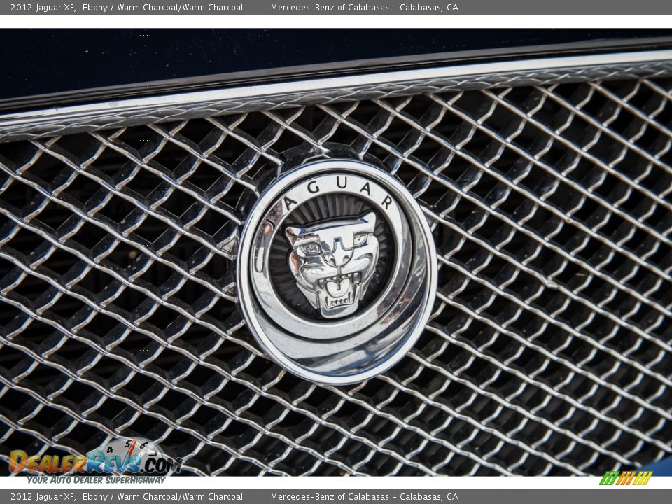 2012 Jaguar XF Ebony / Warm Charcoal/Warm Charcoal Photo #26