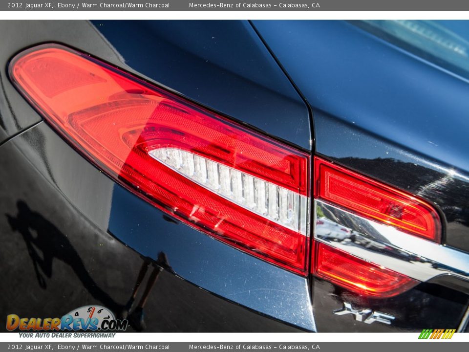 2012 Jaguar XF Ebony / Warm Charcoal/Warm Charcoal Photo #27