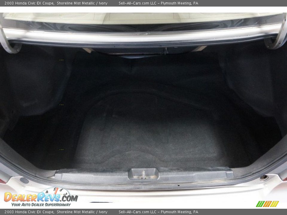 2003 Honda Civic EX Coupe Shoreline Mist Metallic / Ivory Photo #17