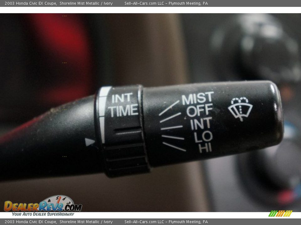 2003 Honda Civic EX Coupe Shoreline Mist Metallic / Ivory Photo #22