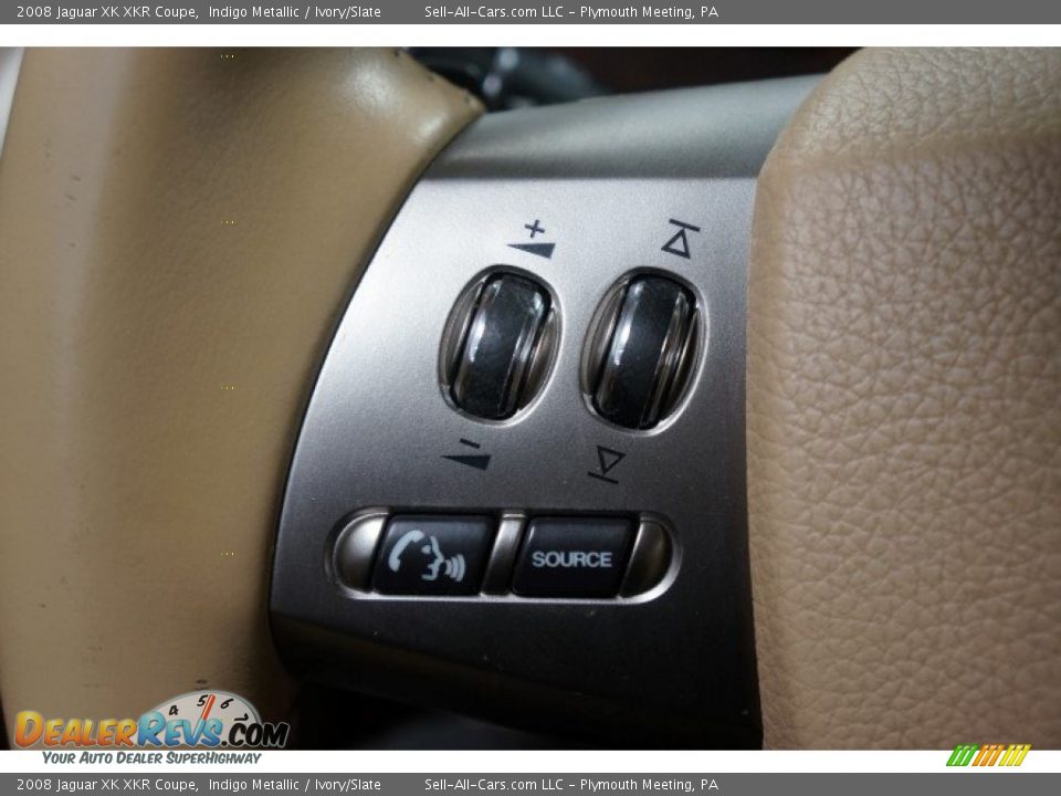 2008 Jaguar XK XKR Coupe Indigo Metallic / Ivory/Slate Photo #24