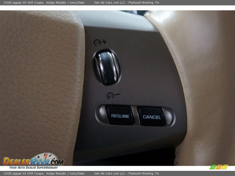 2008 Jaguar XK XKR Coupe Indigo Metallic / Ivory/Slate Photo #25