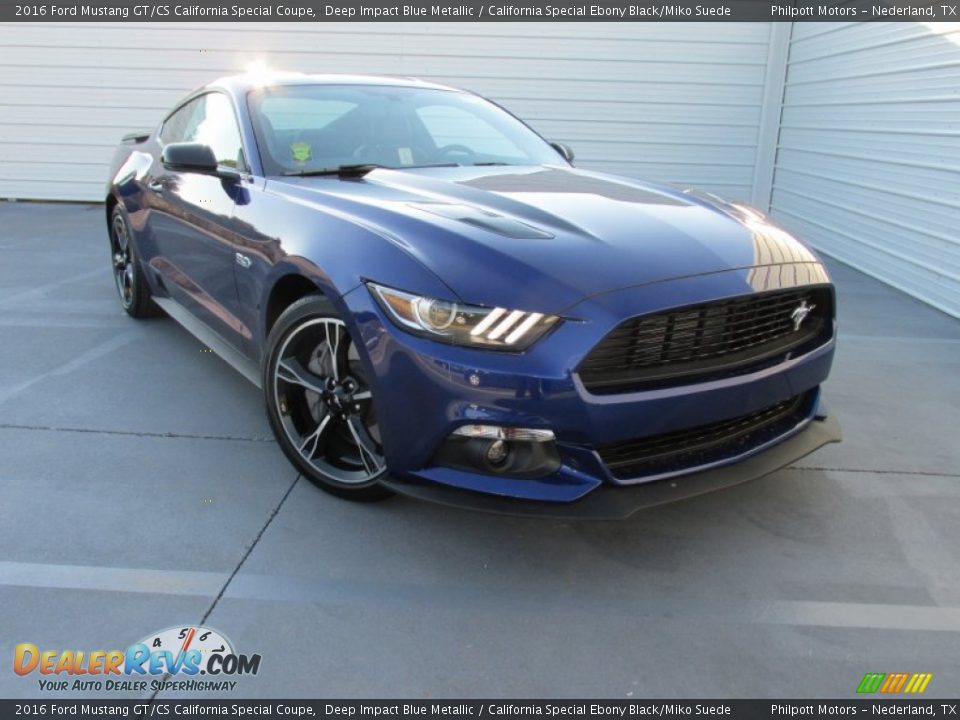 Front 3/4 View of 2016 Ford Mustang GT/CS California Special Coupe Photo #1