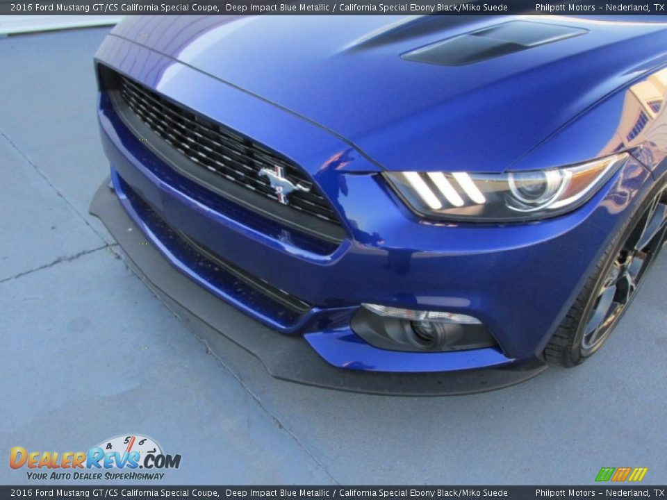 2016 Ford Mustang GT/CS California Special Coupe Deep Impact Blue Metallic / California Special Ebony Black/Miko Suede Photo #10