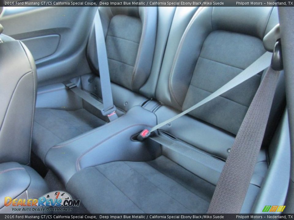 Rear Seat of 2016 Ford Mustang GT/CS California Special Coupe Photo #22