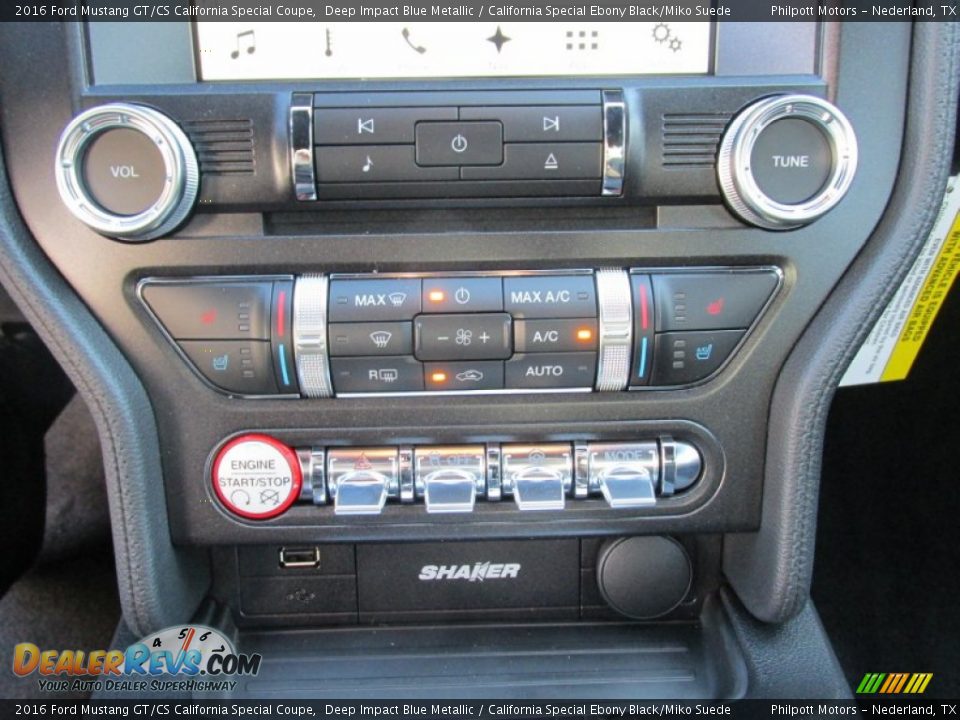 Controls of 2016 Ford Mustang GT/CS California Special Coupe Photo #26