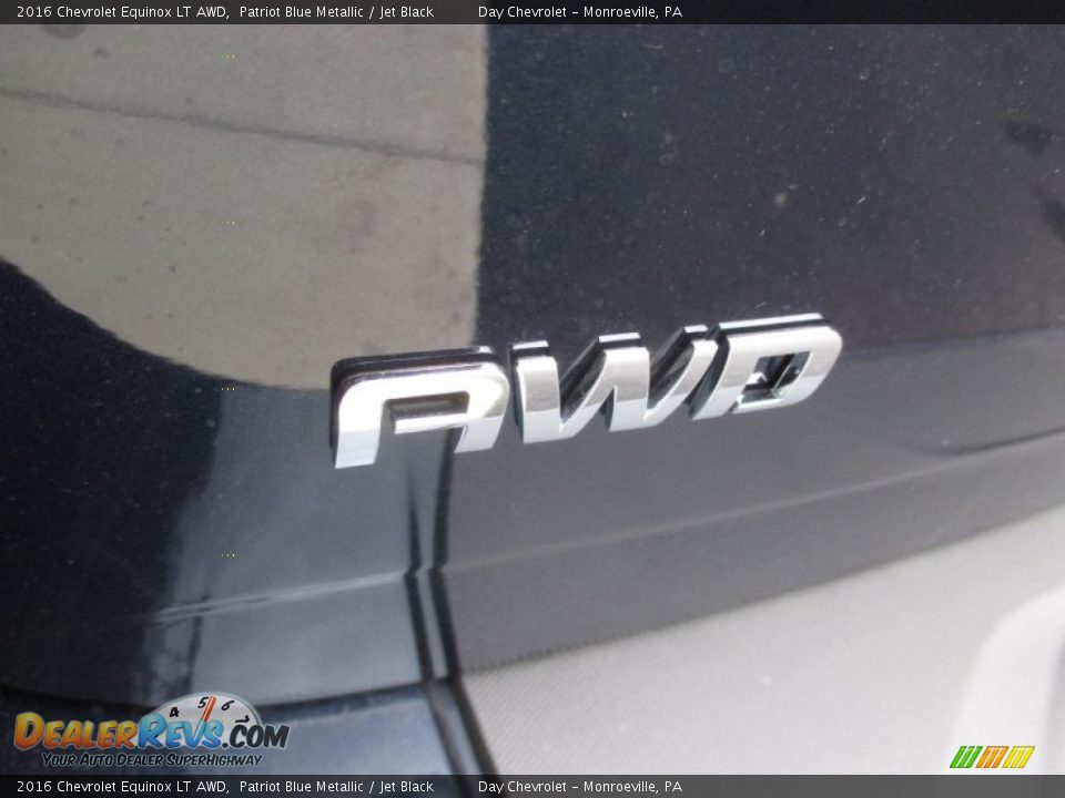 2016 Chevrolet Equinox LT AWD Patriot Blue Metallic / Jet Black Photo #7