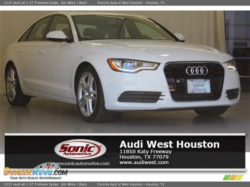 2015 Audi A6 2.0T Premium Sedan Ibis White / Black Photo #1