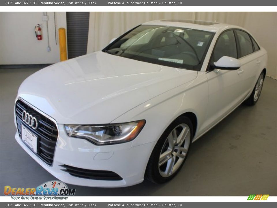 2015 Audi A6 2.0T Premium Sedan Ibis White / Black Photo #3