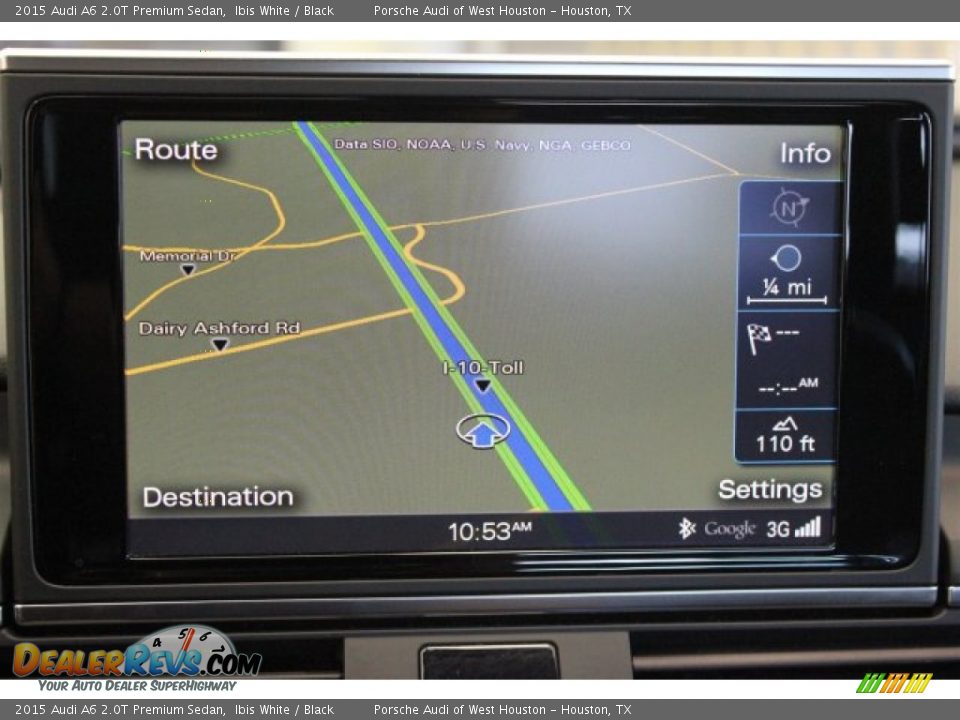 2015 Audi A6 2.0T Premium Sedan Ibis White / Black Photo #23