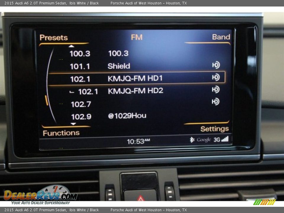 2015 Audi A6 2.0T Premium Sedan Ibis White / Black Photo #24