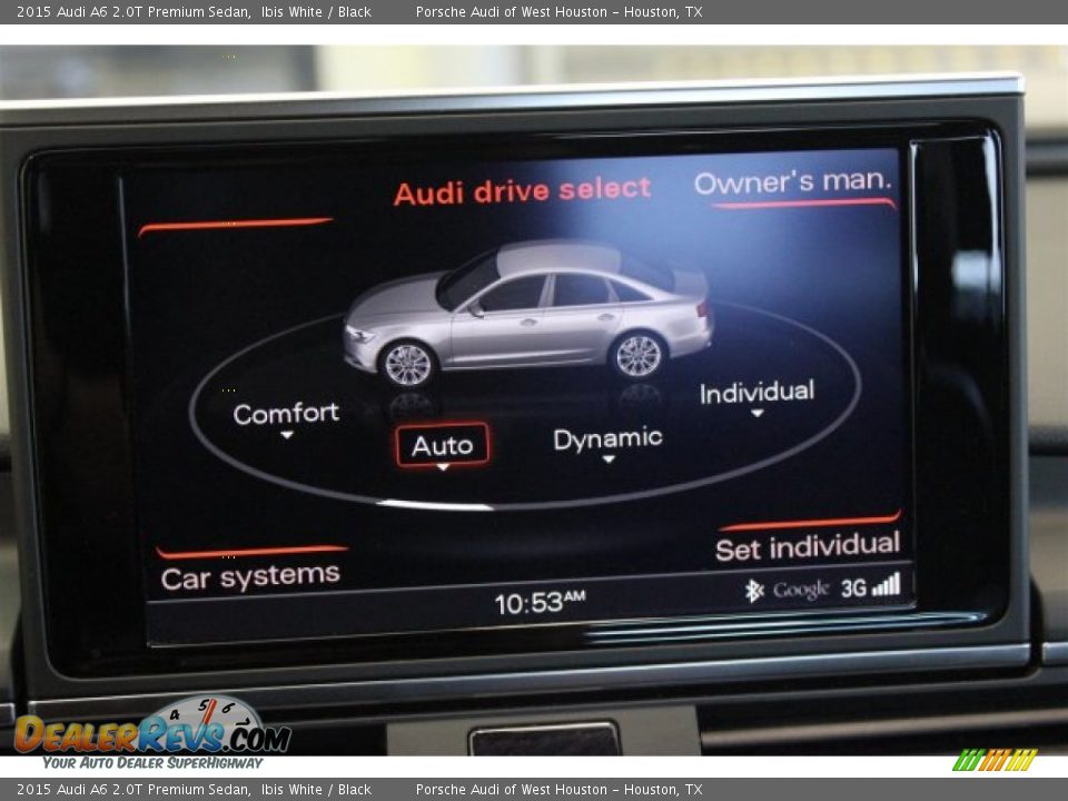 2015 Audi A6 2.0T Premium Sedan Ibis White / Black Photo #25