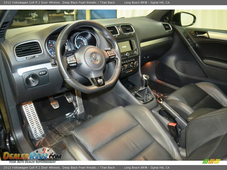 2013 Volkswagen Golf R 2 Door 4Motion Deep Black Pearl Metallic / Titan Black Photo #12