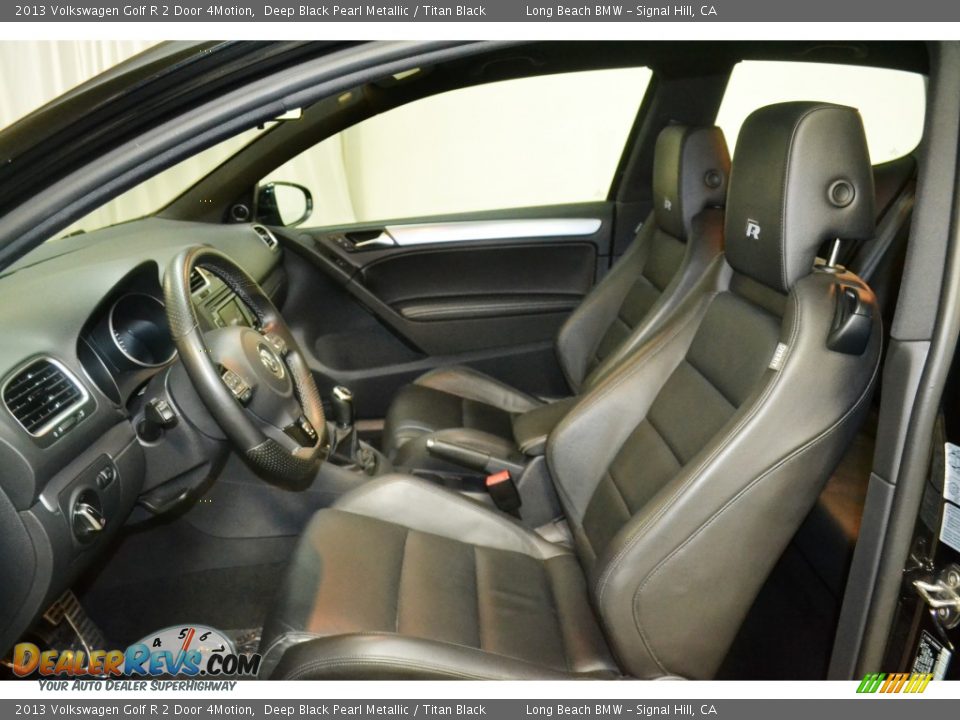 2013 Volkswagen Golf R 2 Door 4Motion Deep Black Pearl Metallic / Titan Black Photo #13