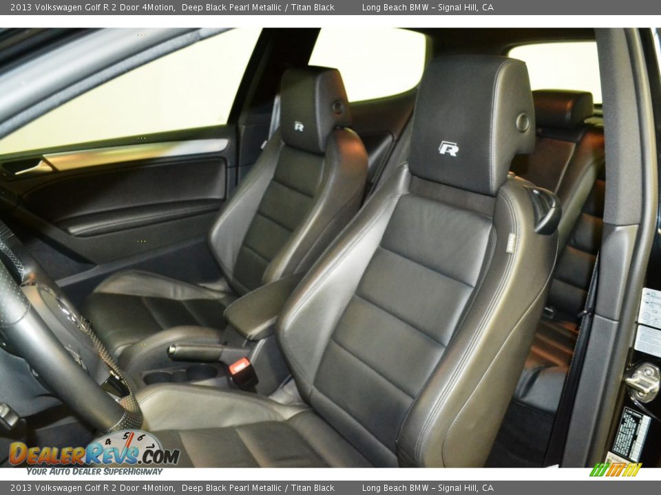 2013 Volkswagen Golf R 2 Door 4Motion Deep Black Pearl Metallic / Titan Black Photo #14