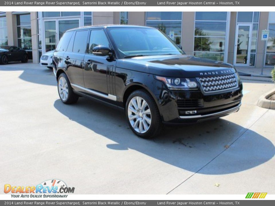 2014 Land Rover Range Rover Supercharged Santorini Black Metallic / Ebony/Ebony Photo #1