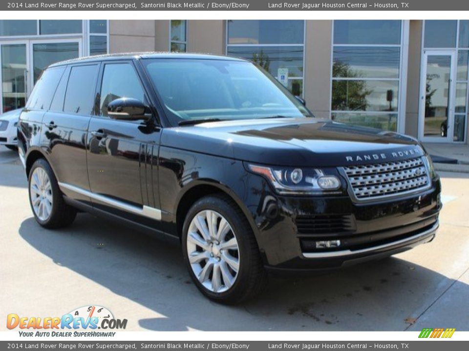 2014 Land Rover Range Rover Supercharged Santorini Black Metallic / Ebony/Ebony Photo #2