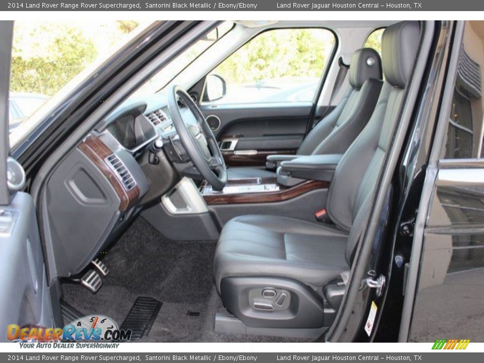 2014 Land Rover Range Rover Supercharged Santorini Black Metallic / Ebony/Ebony Photo #3