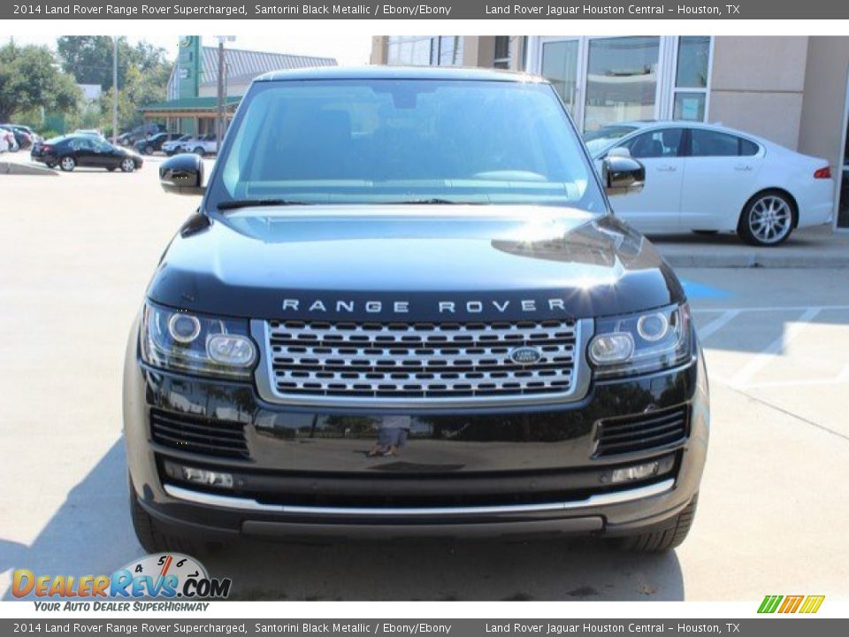 2014 Land Rover Range Rover Supercharged Santorini Black Metallic / Ebony/Ebony Photo #6