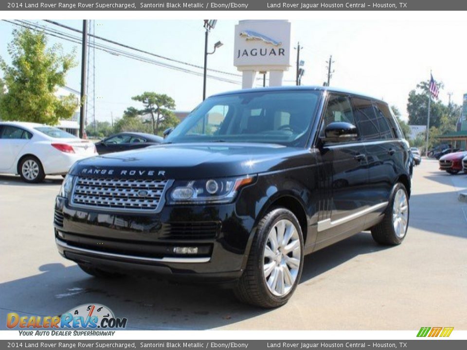 2014 Land Rover Range Rover Supercharged Santorini Black Metallic / Ebony/Ebony Photo #7