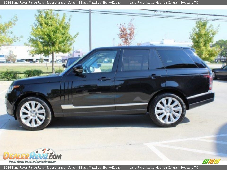 2014 Land Rover Range Rover Supercharged Santorini Black Metallic / Ebony/Ebony Photo #8