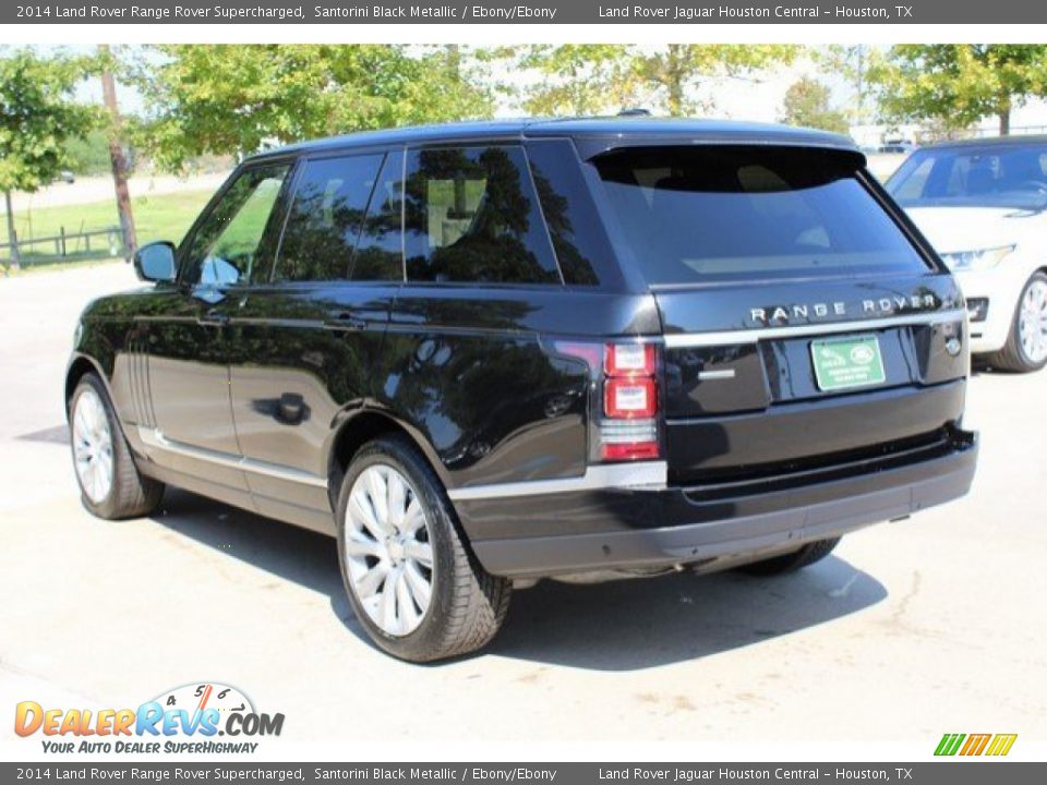 2014 Land Rover Range Rover Supercharged Santorini Black Metallic / Ebony/Ebony Photo #9