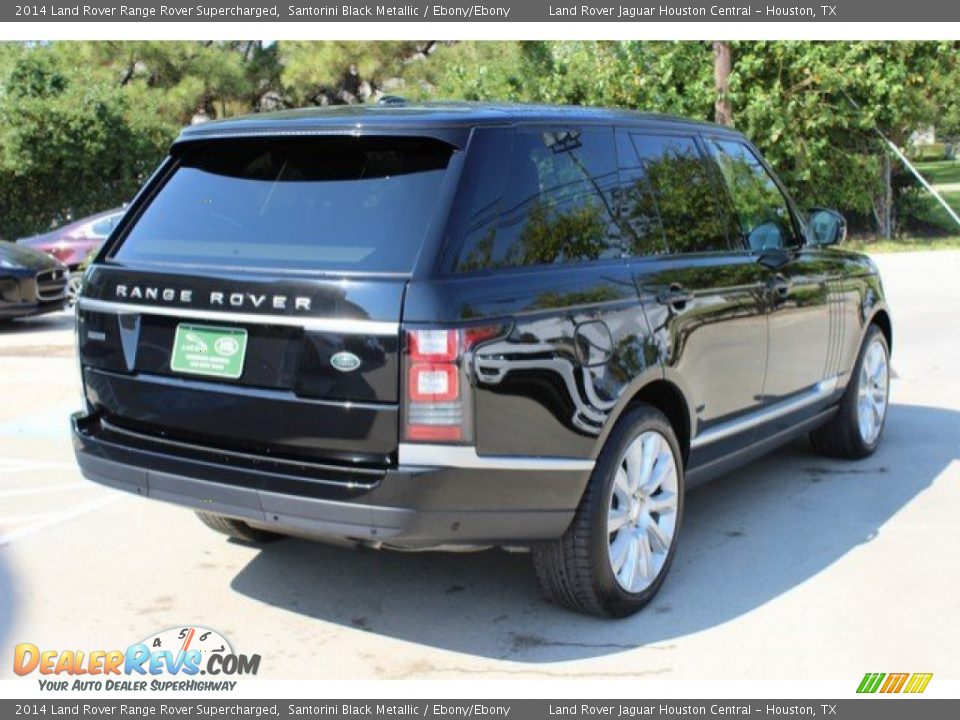 2014 Land Rover Range Rover Supercharged Santorini Black Metallic / Ebony/Ebony Photo #11