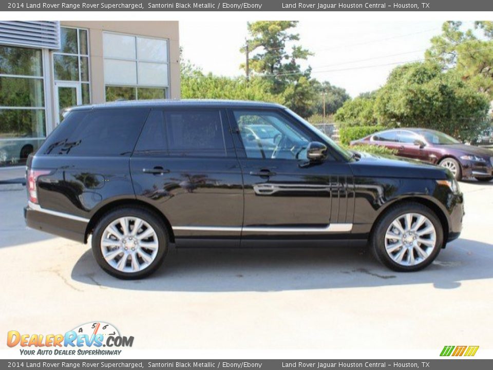 2014 Land Rover Range Rover Supercharged Santorini Black Metallic / Ebony/Ebony Photo #12