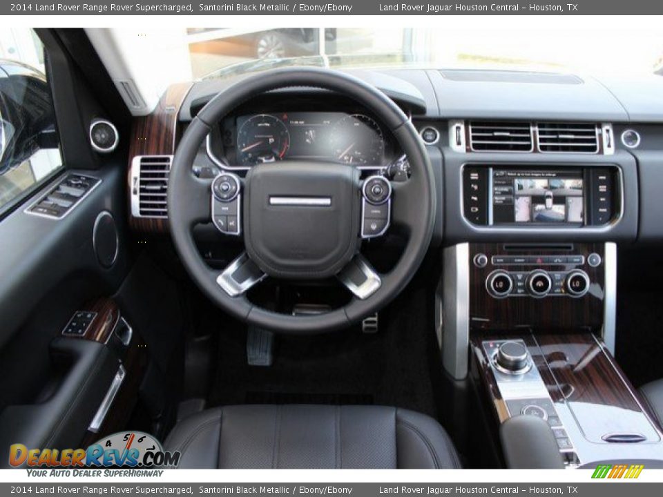 2014 Land Rover Range Rover Supercharged Santorini Black Metallic / Ebony/Ebony Photo #15