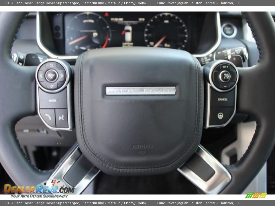 2014 Land Rover Range Rover Supercharged Santorini Black Metallic / Ebony/Ebony Photo #16