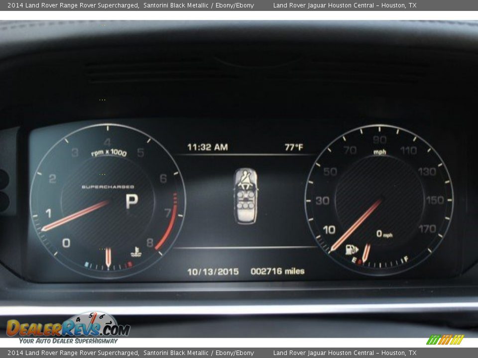 2014 Land Rover Range Rover Supercharged Santorini Black Metallic / Ebony/Ebony Photo #17