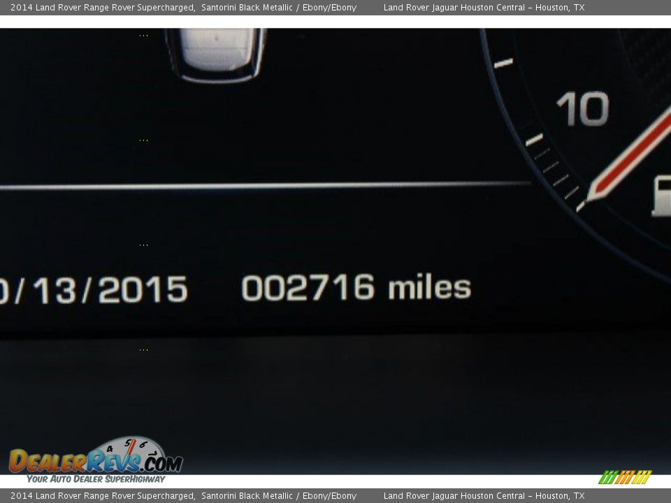2014 Land Rover Range Rover Supercharged Santorini Black Metallic / Ebony/Ebony Photo #18