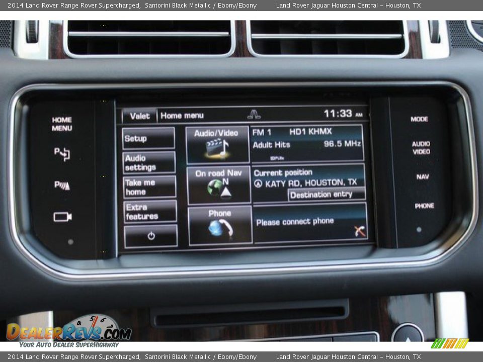 2014 Land Rover Range Rover Supercharged Santorini Black Metallic / Ebony/Ebony Photo #20