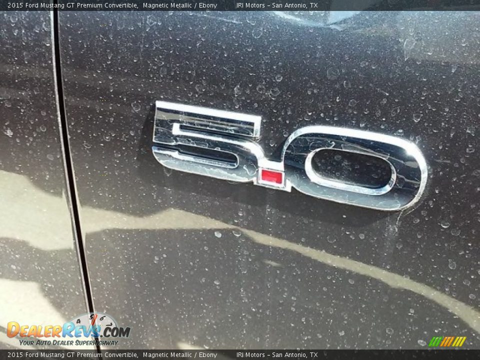 2015 Ford Mustang GT Premium Convertible Magnetic Metallic / Ebony Photo #5