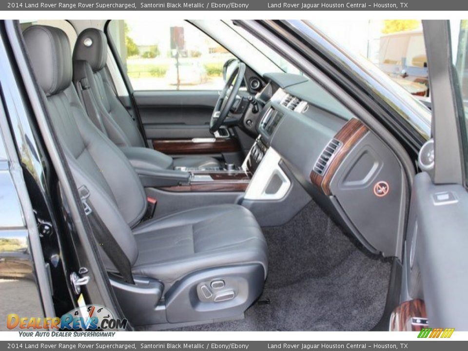 2014 Land Rover Range Rover Supercharged Santorini Black Metallic / Ebony/Ebony Photo #35