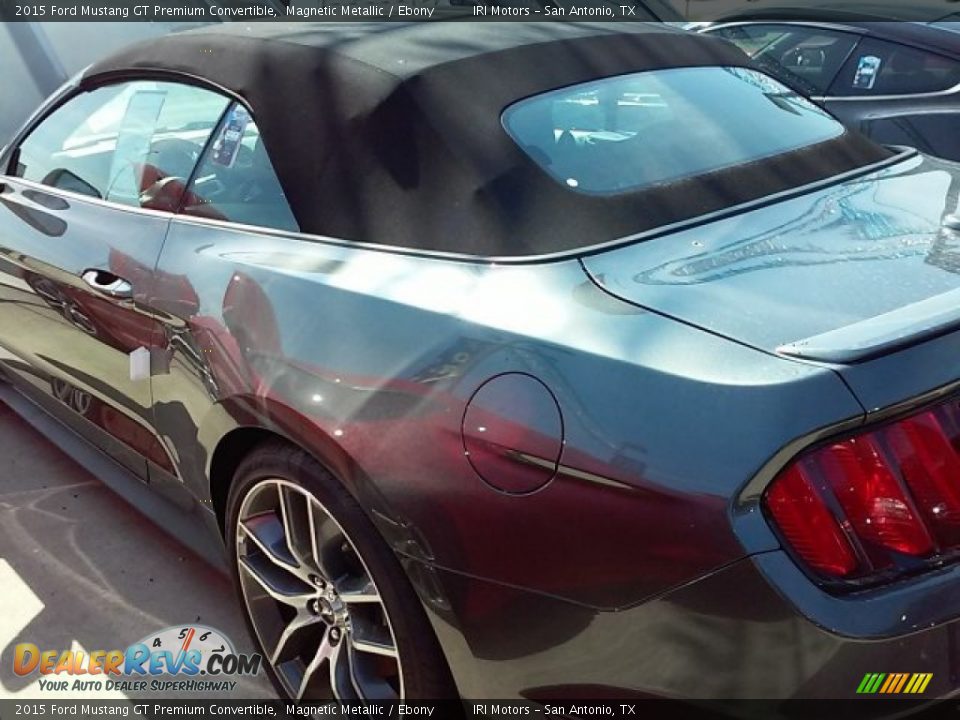 2015 Ford Mustang GT Premium Convertible Magnetic Metallic / Ebony Photo #10