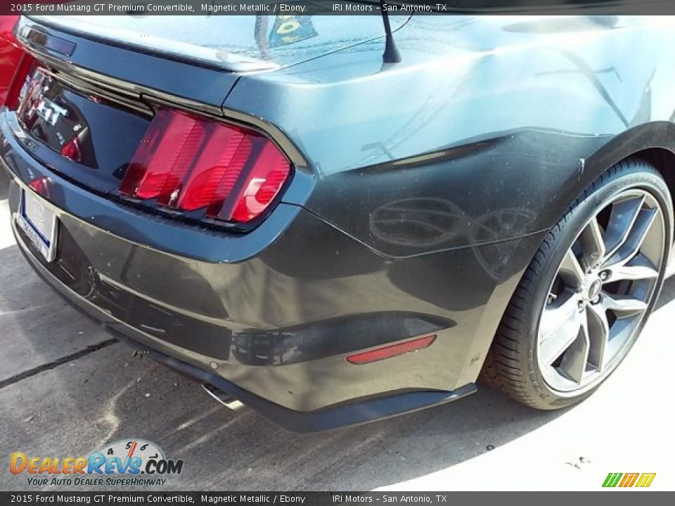 2015 Ford Mustang GT Premium Convertible Magnetic Metallic / Ebony Photo #13
