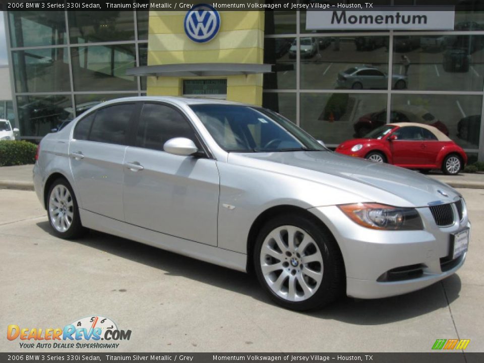 2006 BMW 3 Series 330i Sedan Titanium Silver Metallic / Grey Photo #1